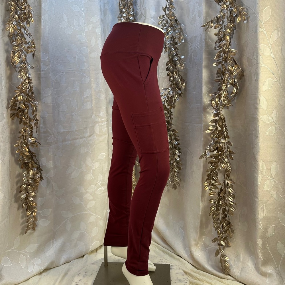 Spyder Burgundy Cargo Pocket Leggings Women's Size Small - Picture 7 of 13